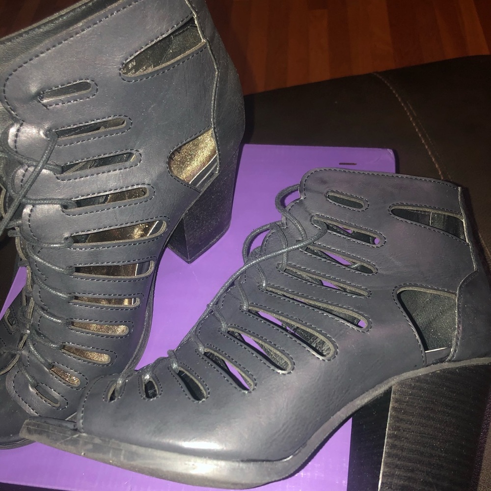 Black Madden Girl Lace Up Bootie